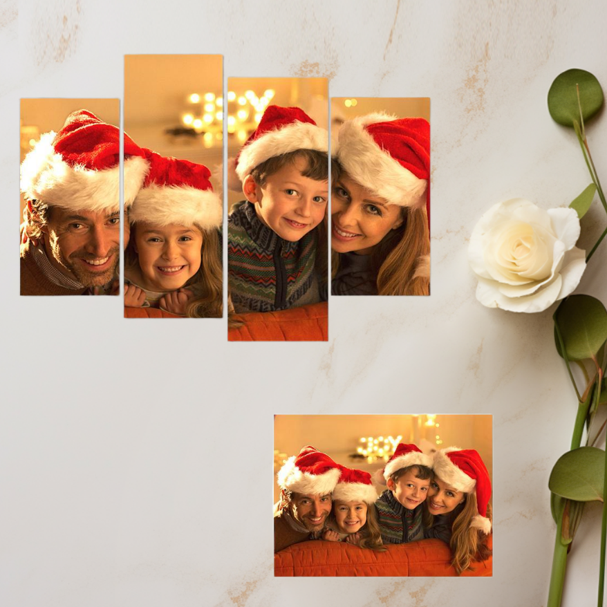 4-Delige Canvas Set – Gepersonaliseerd met Foto | Home Decor & Cadeau