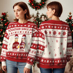 Gepersonaliseerde Foute Kersttrui voor Volwassenen – Unisex Sweater