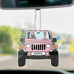 Gepersonaliseerde Offroad Auto Hanger met Foto – Dubbelzijdige Decoratie