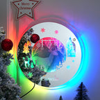 Gepersonaliseerde Naam Spiegel met Verlichting – Kerst Spiegel Licht & Sfeervolle Kamerdecoratie, Perfect Kerstcadeau