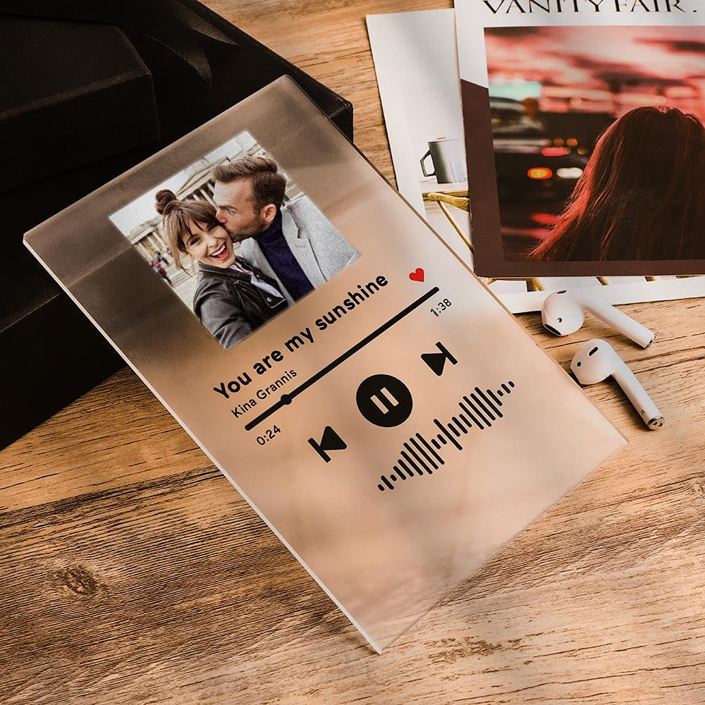 Gepersonaliseerde Muziekplaat met Scanbare Songcode