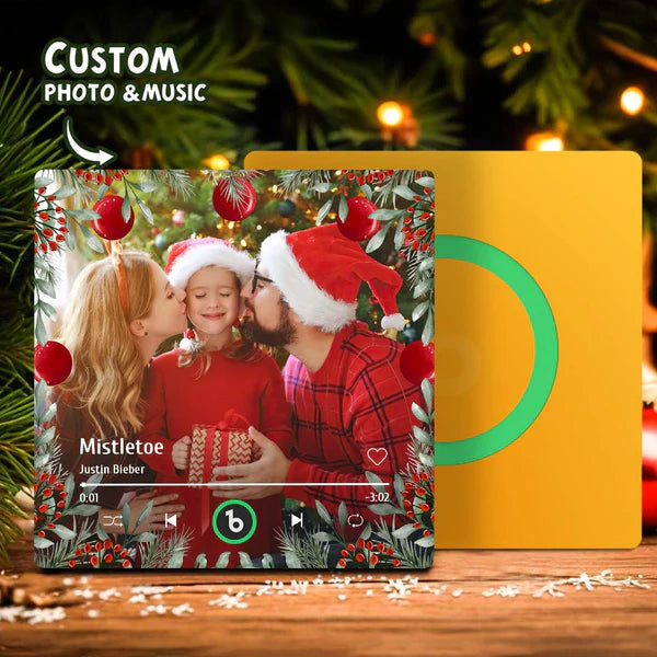 Muziek Magneet – Kerst Cadeau met Eigen Foto & Liedje