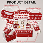 Gepersonaliseerde Foute Kersttrui voor Volwassenen – Unisex Sweater