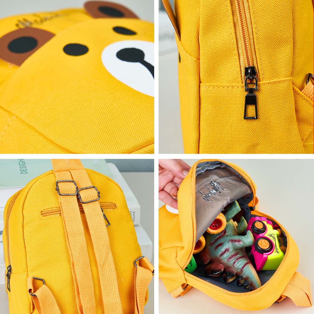 Kinder Rugzak met Naam & Beertje – Gepersonaliseerd Cadeau