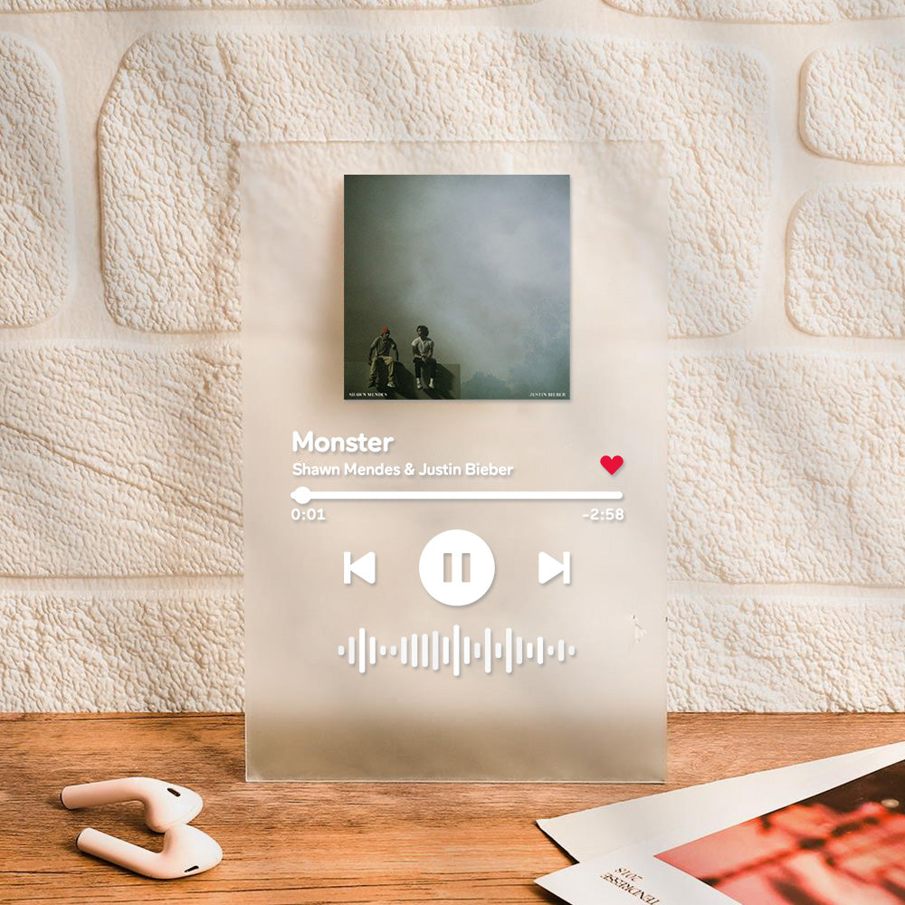 Gepersonaliseerde Muziekplaat met Scanbare Songcode