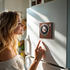 Muziek Koelkastmagneet in Platenspeler Stijl – Gepersonaliseerd Cadeau