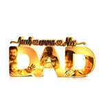 Gepersonaliseerde nachtlamp Vaderdag - foto & naam