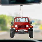 Gepersonaliseerde Offroad Auto Hanger met Foto – Dubbelzijdige Decoratie